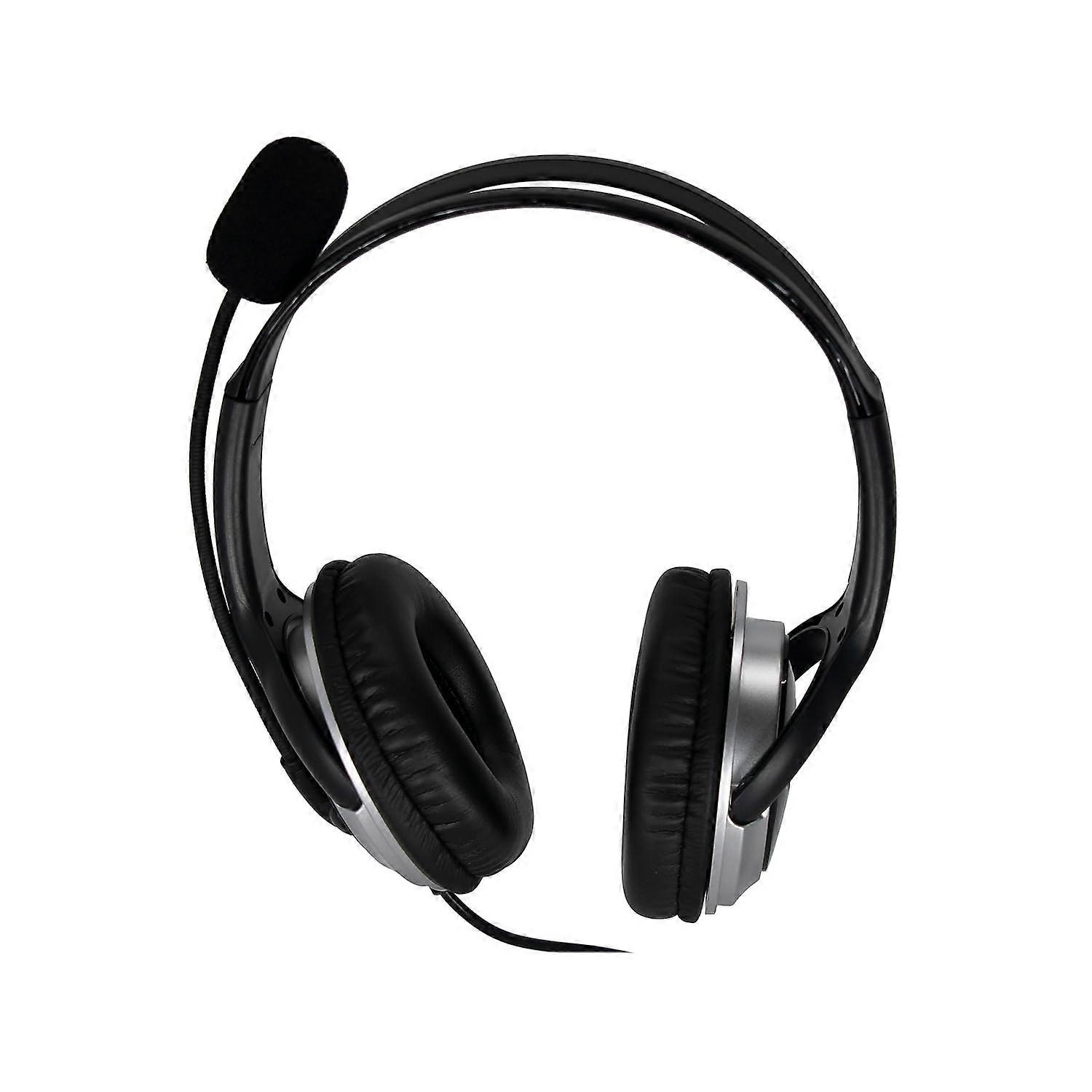 Zum-WD-USB-2 USB Headset for Softphone, Compatible with PC and Mac, Noise-Canceling Microphone, Over-Ear Design