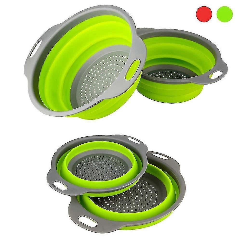 Collapsible Colanders Strainers Set - Includes 2 Strainers