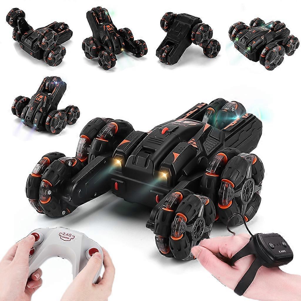 MoFun سيارة حيلة بخمس عجلات 360 درجة ذراع سوينغ 2.4G سيارة RC متعددة الوظائف ، المواصفات: تحكم مزدوج
