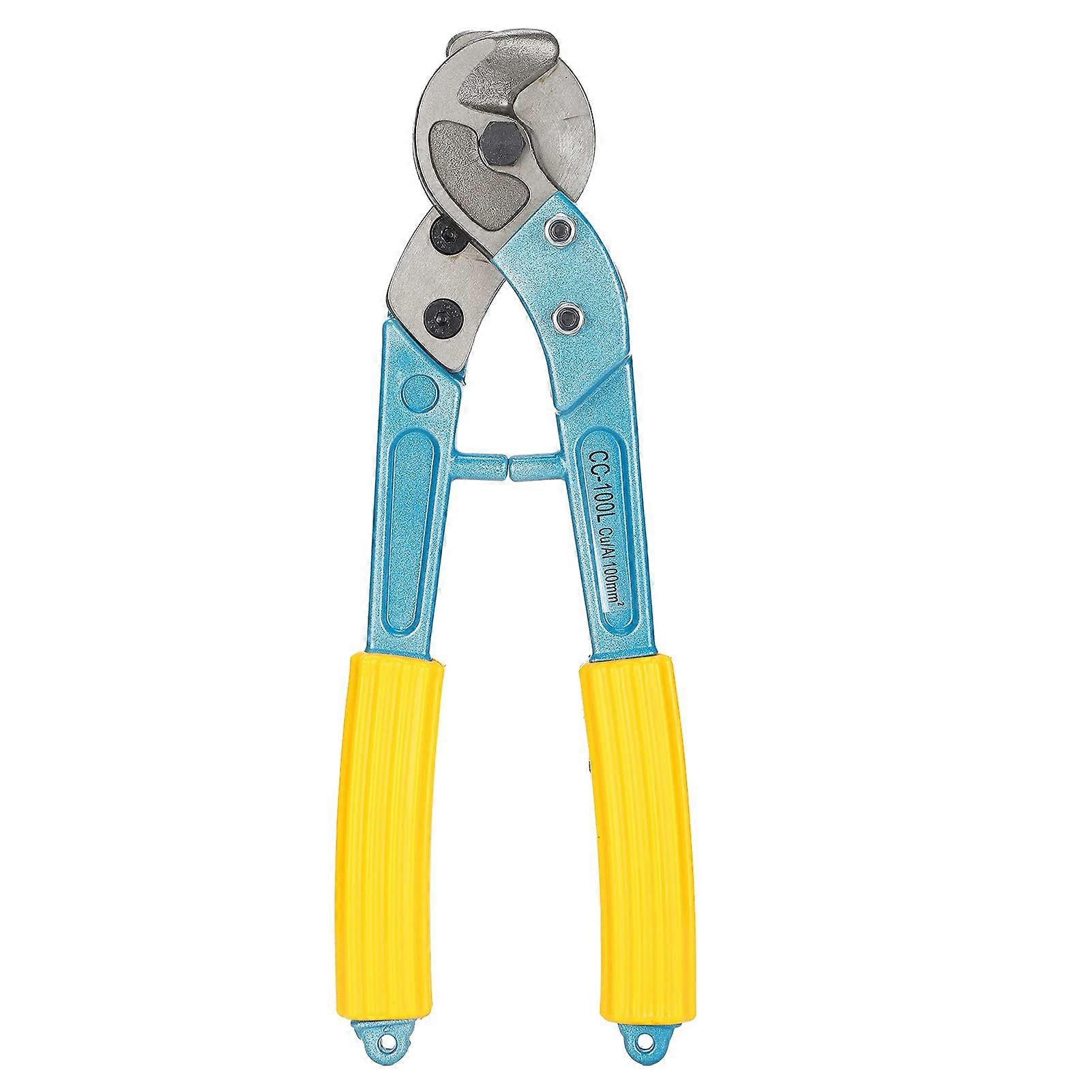 CC 100L Cable Cutter Manual Tool Aluminum Alloy Non-Slip Bolt Cutter for Long Sleeve Hand Cable Cutting