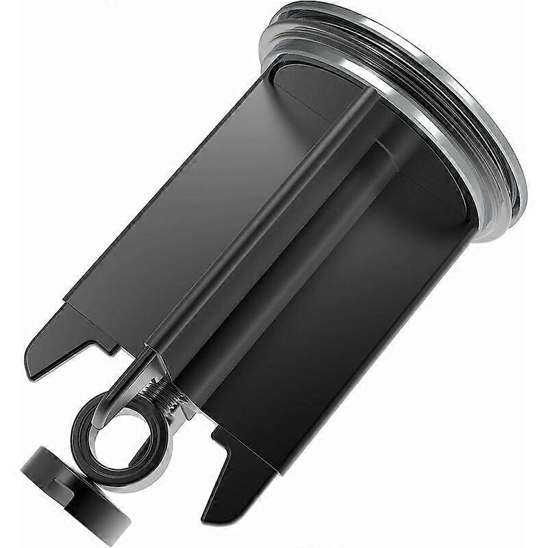 Pull-Down Drain Fittings Drain Core Cover Plug European Style Lift Black Body