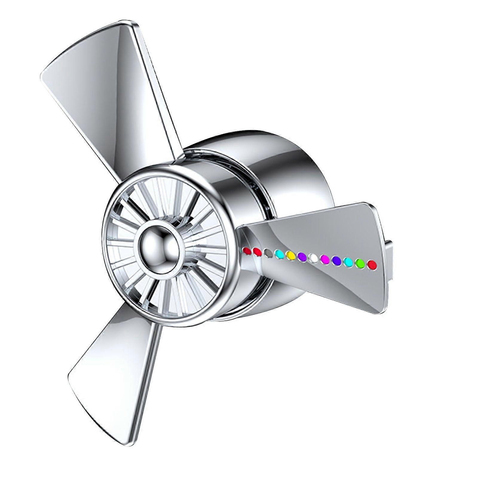 Car Air Freshener Car Diffuser Rotating Propeller Air Vent Aroma Fan Ornament