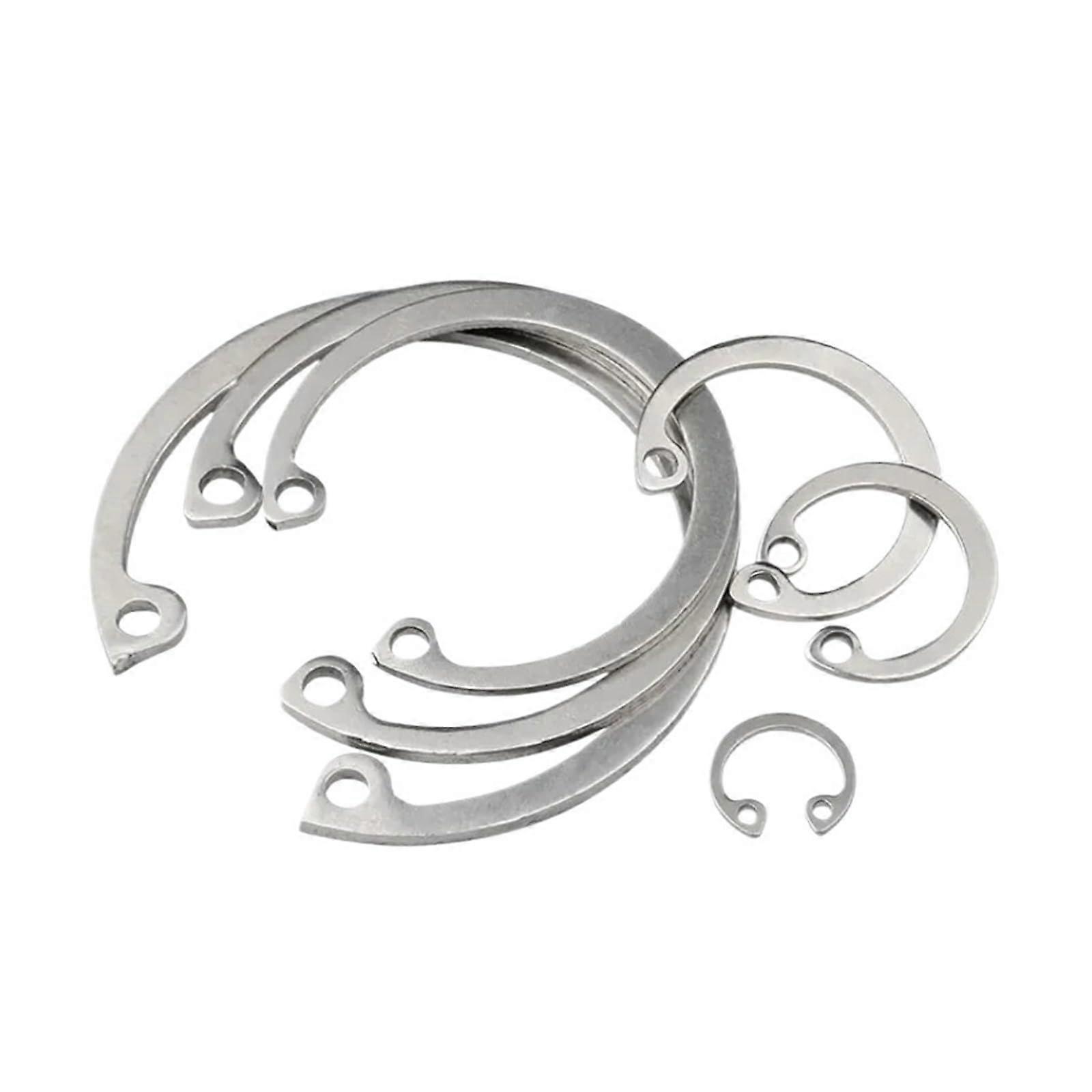 304 Stainless Steel C Type Internal Circlip Retaining Clip Snap For Ring Hole Elastic Clamp M8 M9 M10 M11 M12-M95(M32-5pcs)
