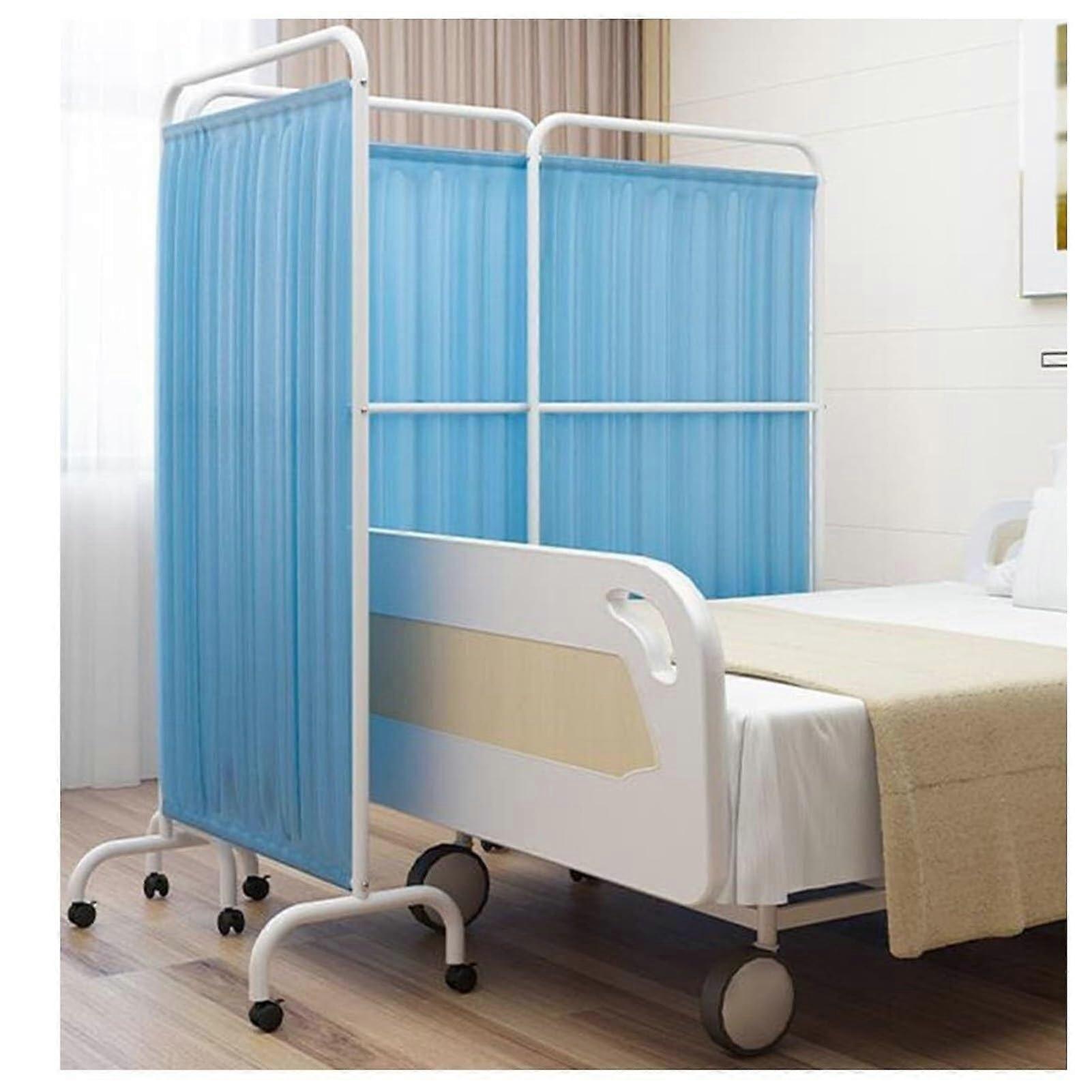 Medical Privacy Screen Ideal Rolling Room Divider for Clinic/Patient/Exam Room, Folding Standing Door Partition with Wheels, for Ward
