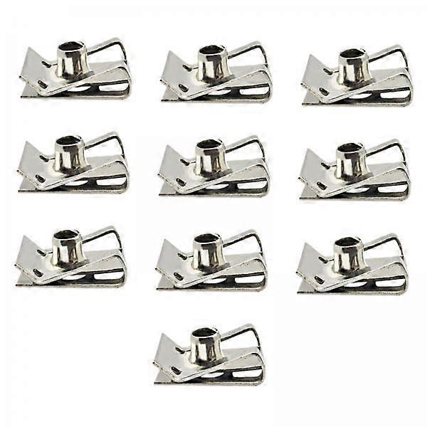 3x 10pcs U Type Clips Threaded U Type Clip Nut Replacement Part High Hardness