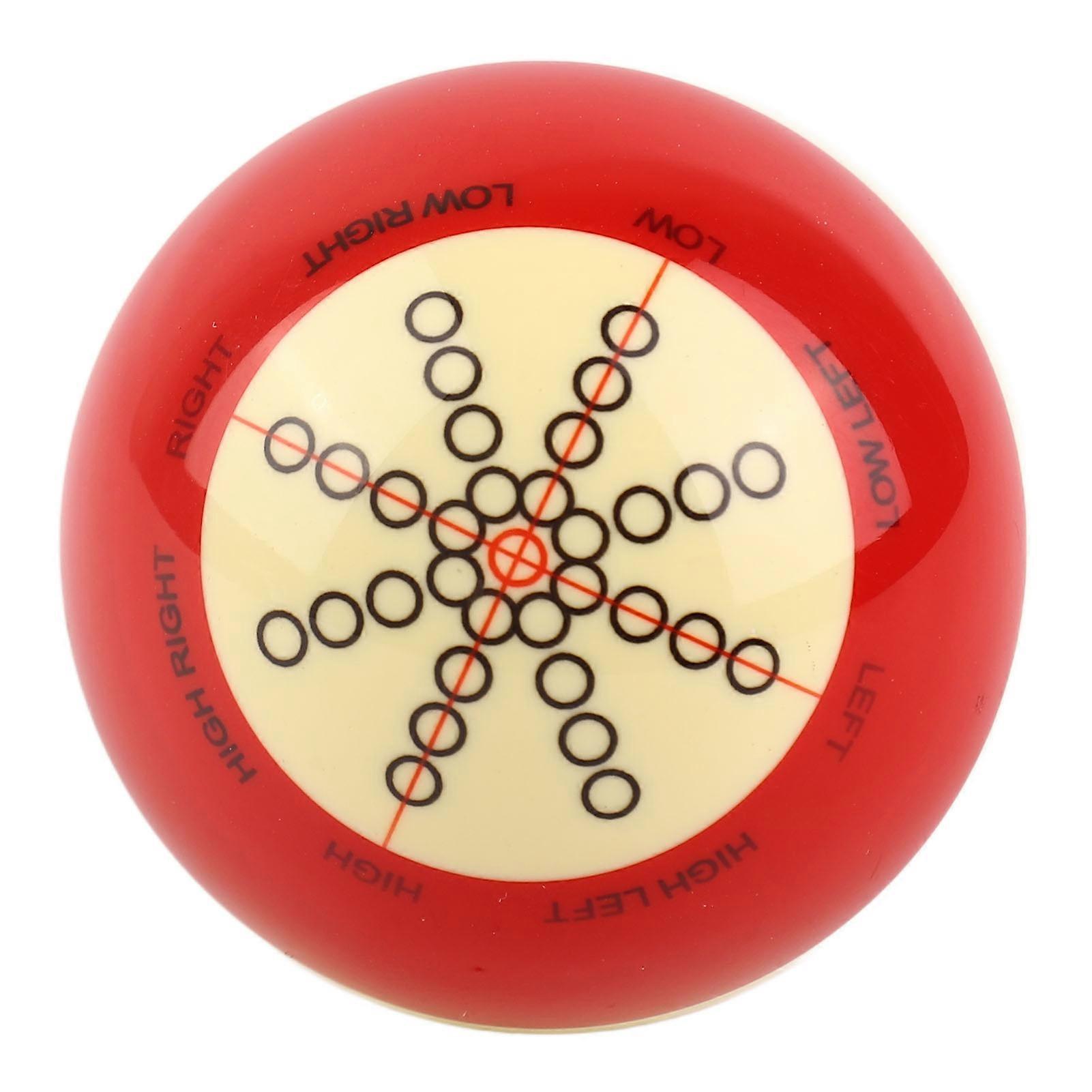 Training Billiards Cue Ball Resin Standard Pool Practice Cue Ball for US Billiards Eight Balls 57.2mm Diameter