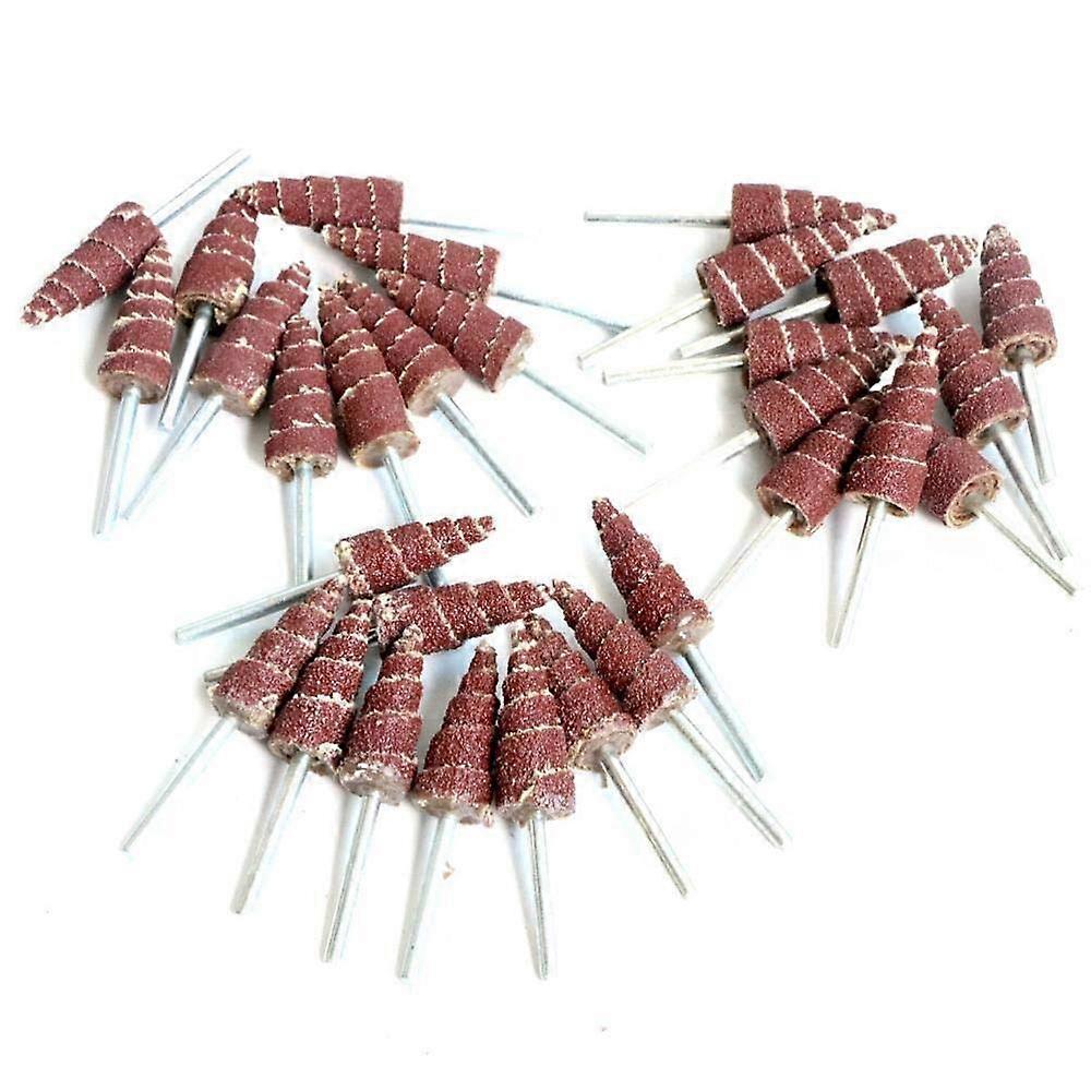 10mm/12mm Cone Shape Mounted Point Grinding Head Sandpaper Flap Sanding Wheel 80320 With 1/8' Shank