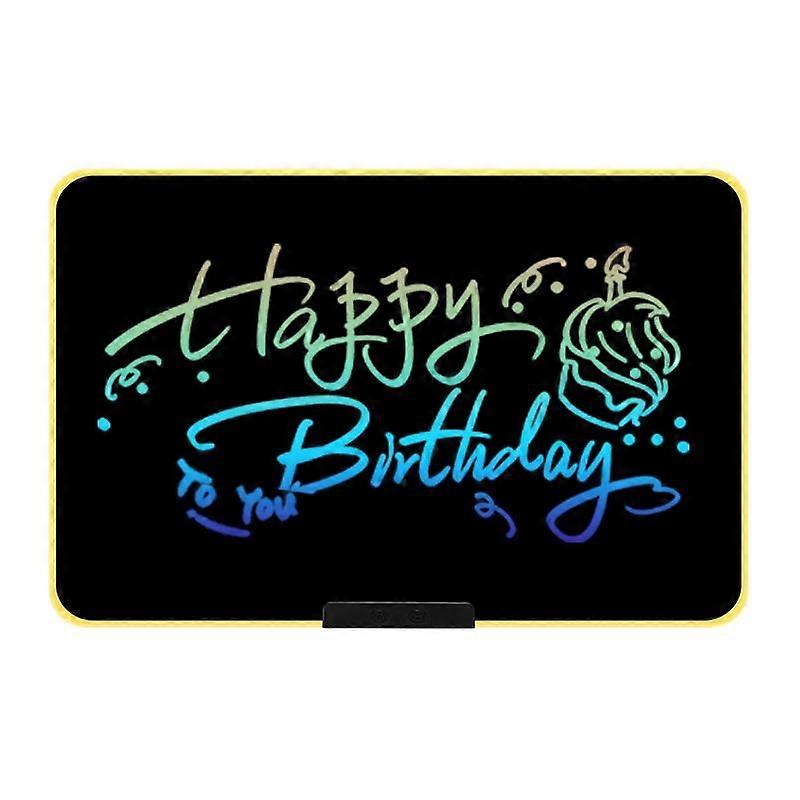 Lasten LCD-piirustuspöytä 21 tuumaa keltainen / värikirjoitus