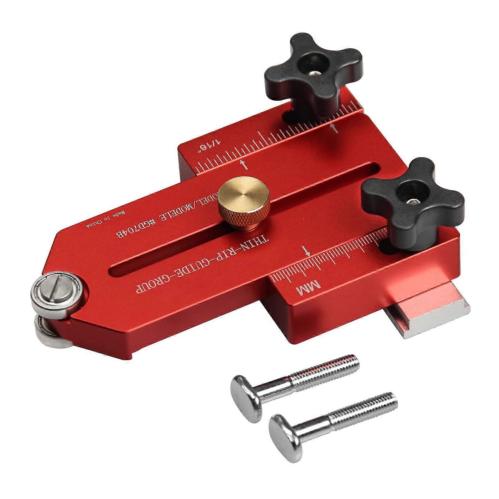 Thin Rips Tablesaw Jig Table Saw Router Cutting Wood Board Fixed Decorative Aluminum Woodworking Feathers Board Tool