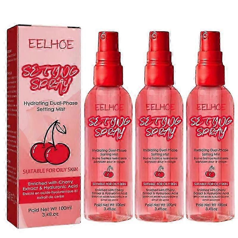 3pcs Makeup Setting Spray Natural Matte Oil Control Long Lasting Moisturizing Foundation Quick Fixer Make Up Lotion Face Primer Spray