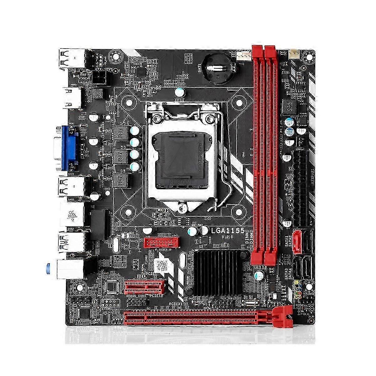 B75M asztali alaplap LGA 1155 i3 i5 i7 CPU-hoz 3XUSB 3.0 SATA 3.0 Akár 16GB DDR3 Memor támogatás