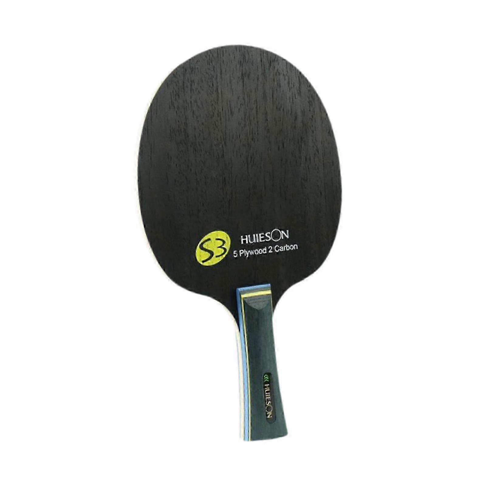 Portable 7-Ply Wooden Table Tennis Blade for Athletes and Beginners with 10cm Handle Length for Indoor and Outdoor Use
