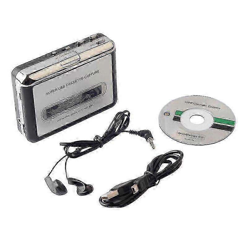 YH Compatible Cassette Player to MP3 Converter for Capturing Audio Music, Transferring Tape Cassettes to PC or Laptop via USB Connection