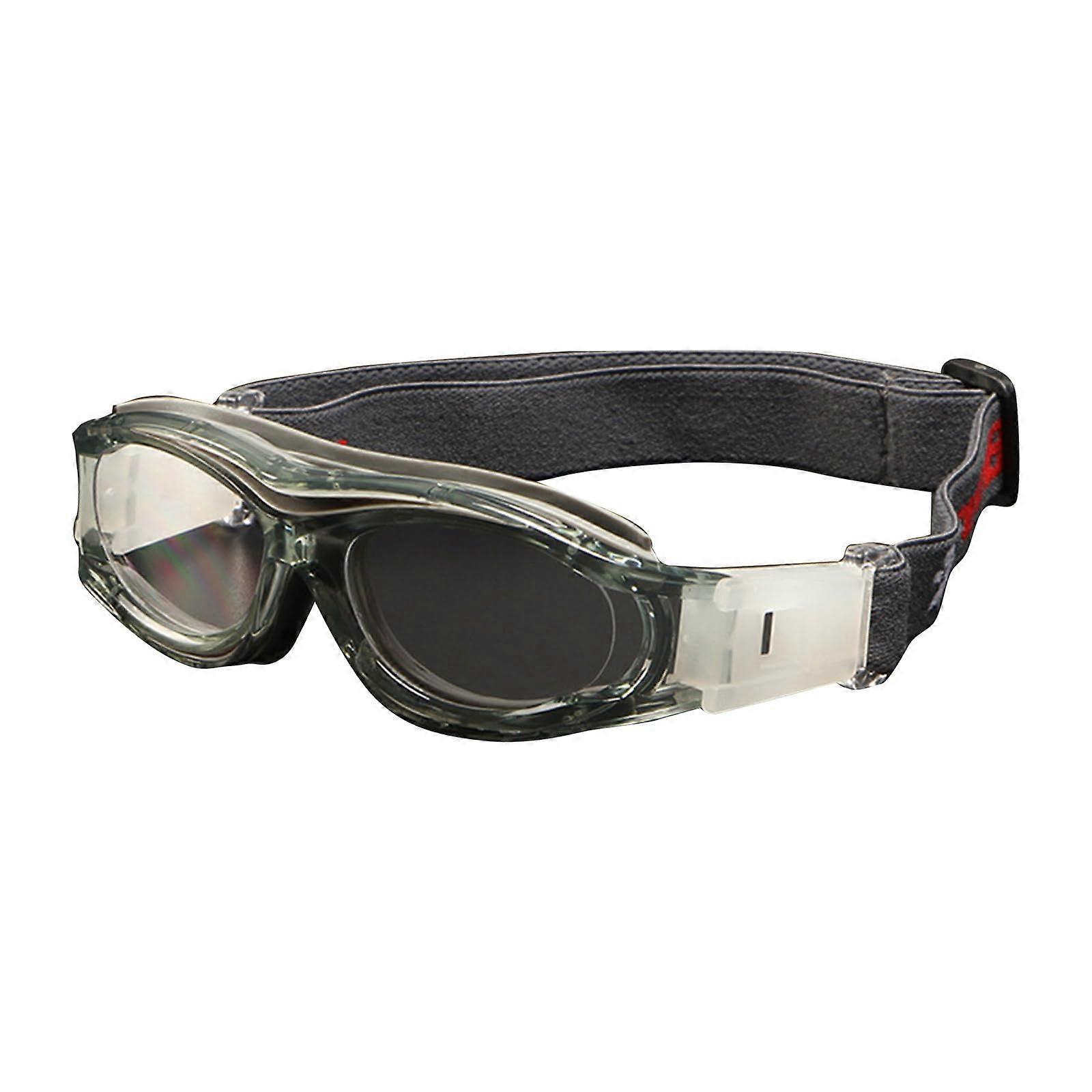 Children Basketball Goggles Grey – Kids Sports Glasses for Outdoor Basketball and Soccer, Adjustable Fit, Durable Polycarbonate Lens