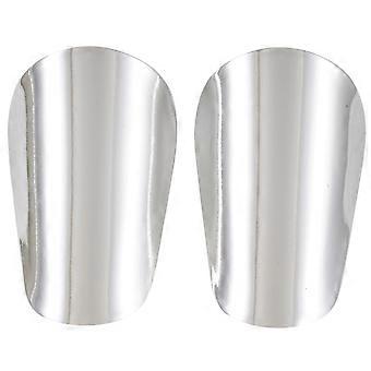 Guardie per stinchi Calcio traspirante Parastinchi per giovani adulti Uso sportivo Installazione rapida Protezioni per le gambe sportive Argento XS