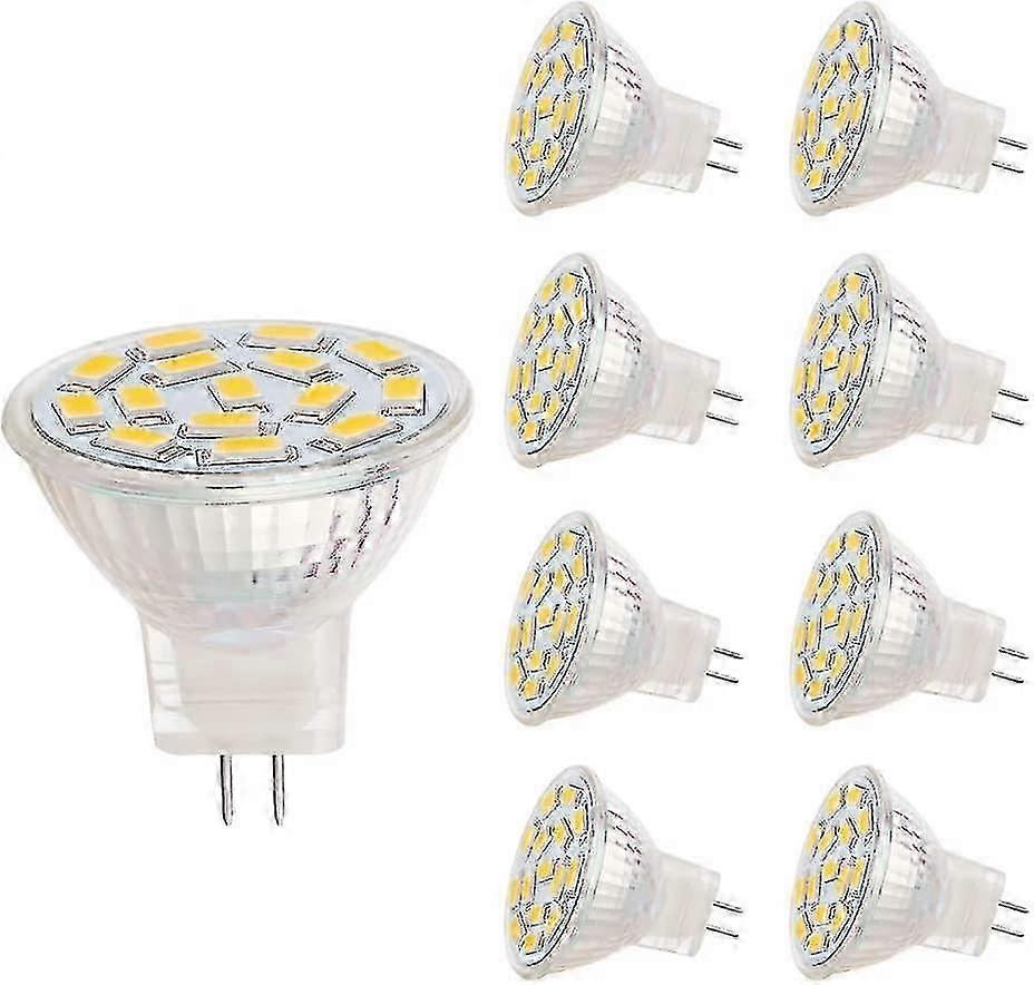 MR11 Lumières LED GU4.0 3W 12V AC/DC 350LM Blanc chaud 3000K 8Pcs [A+]