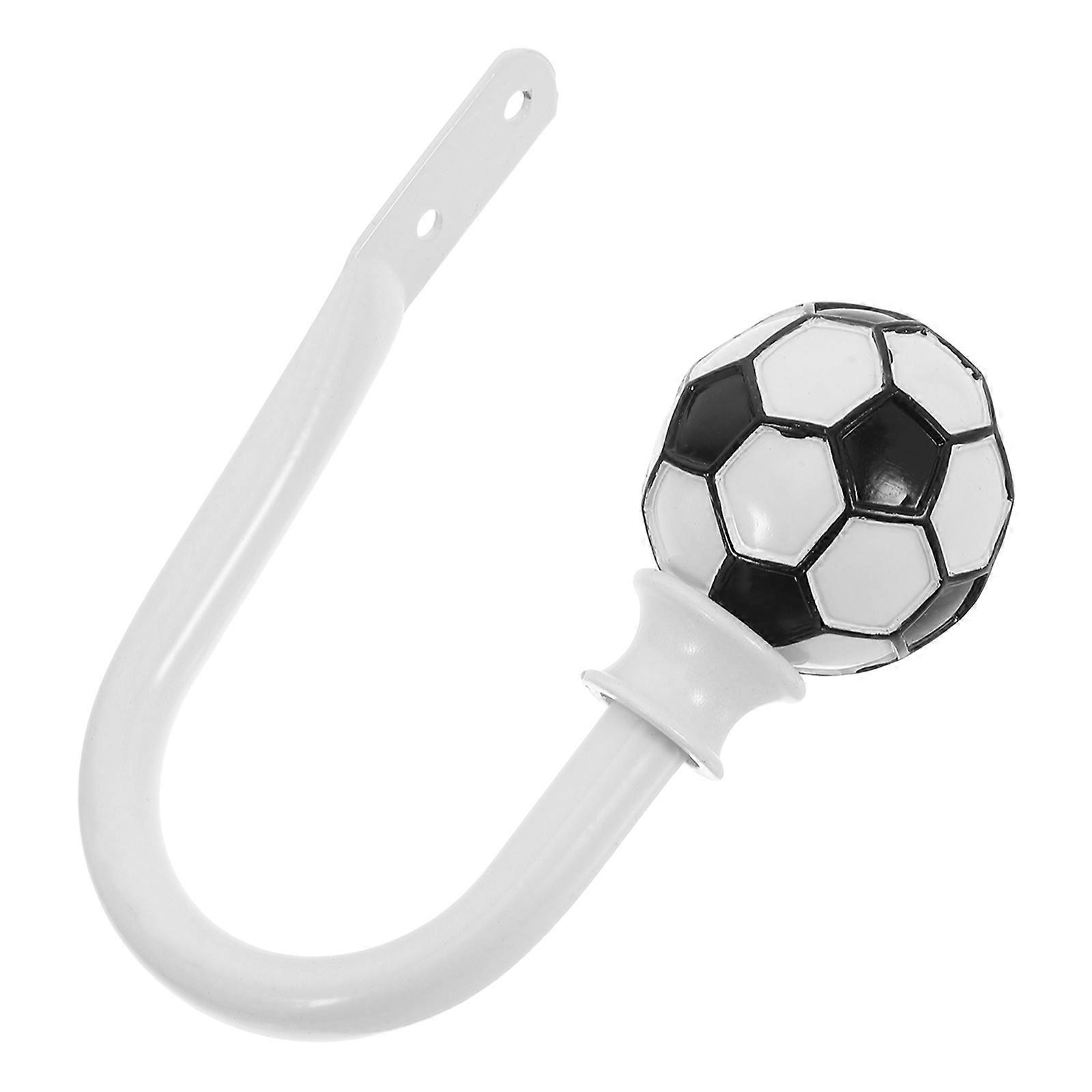 Drapery Holdbacks with Football Motif, Sturdy Metal Build, Versatile Use