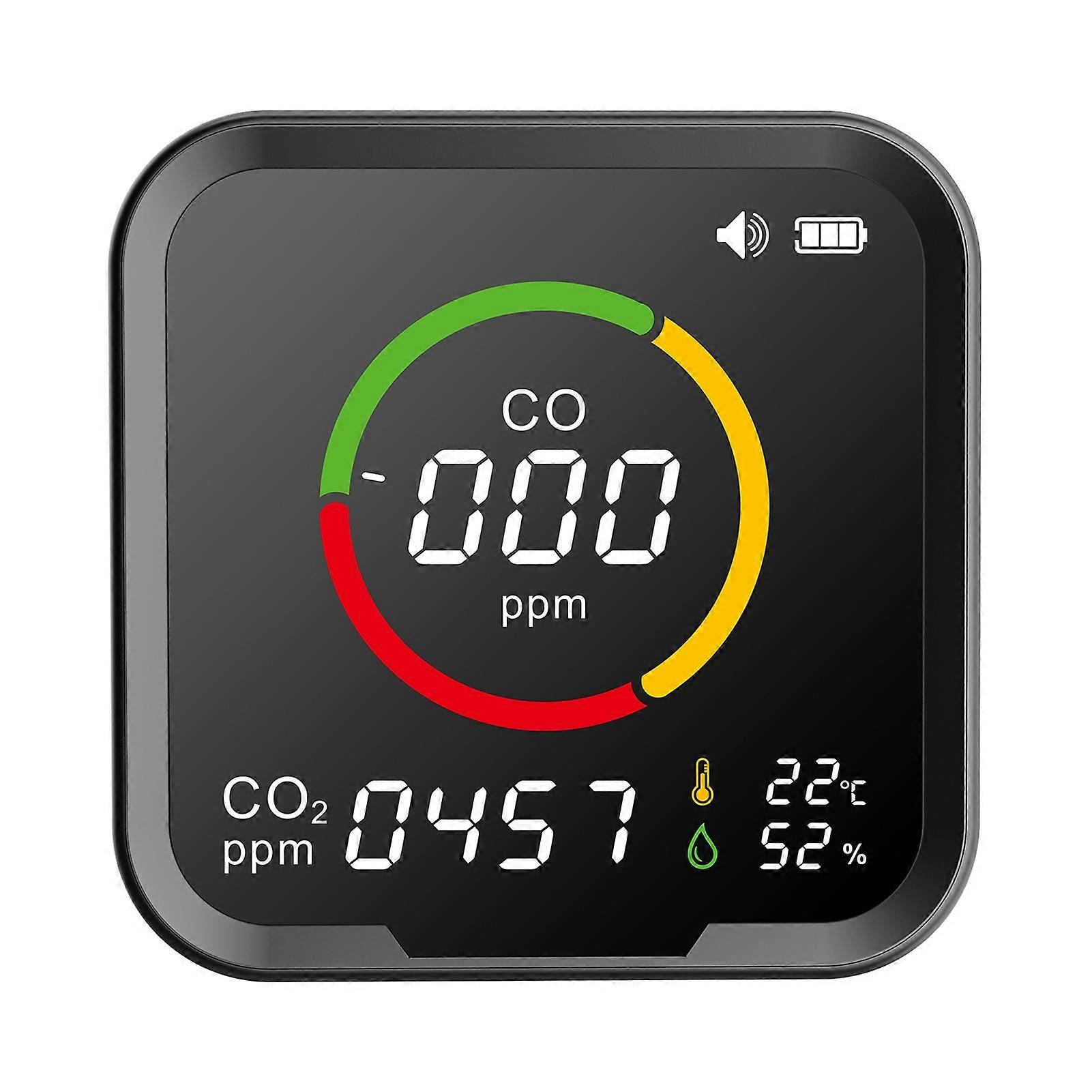 Air Quality Detector for Indoor Spaces CO CO2 Detector Temperature Humidity Measurement