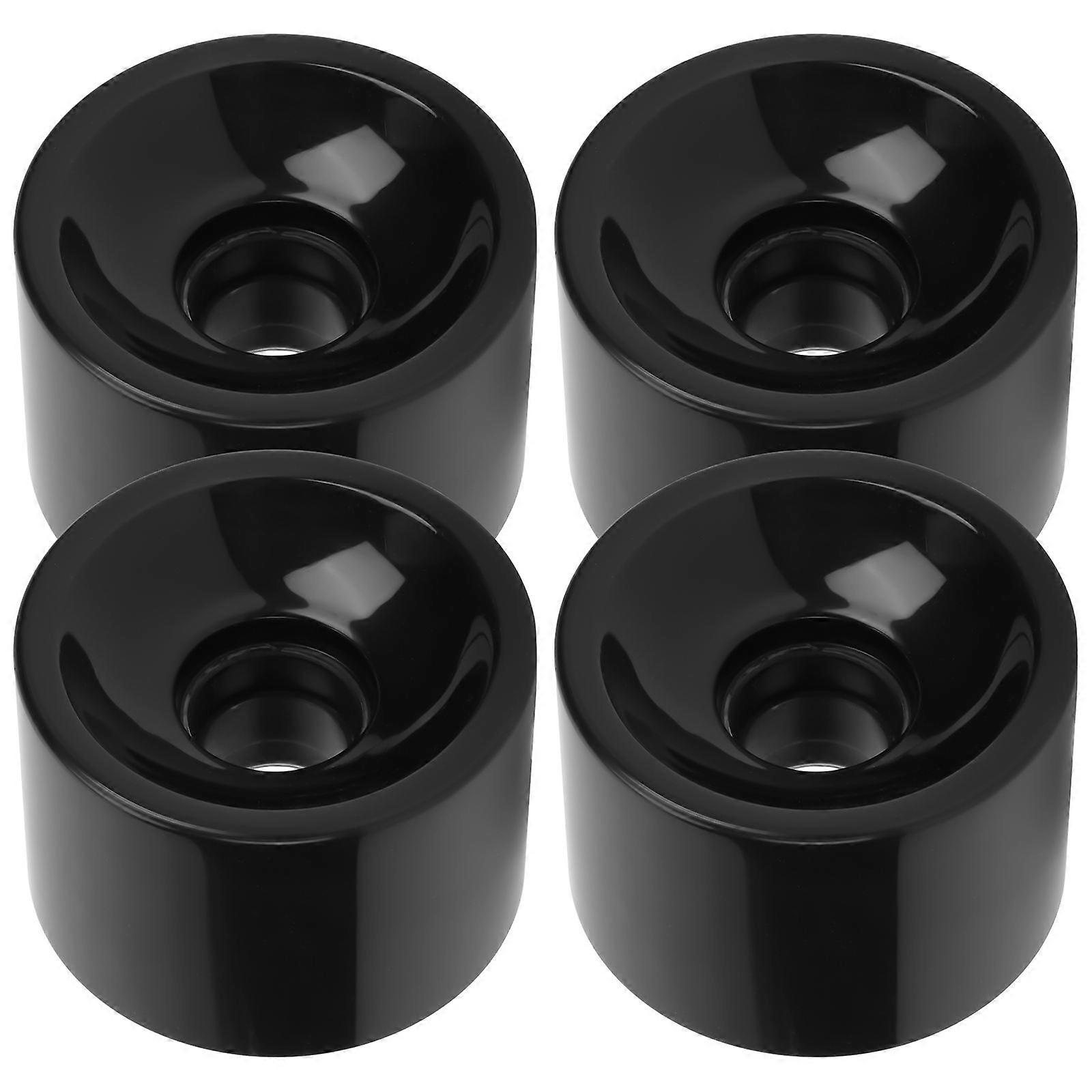 Replacement Skateboard Wheels Pu Material Round Shape Fun Style For Sports Activities 7x7cm 4Pcs
