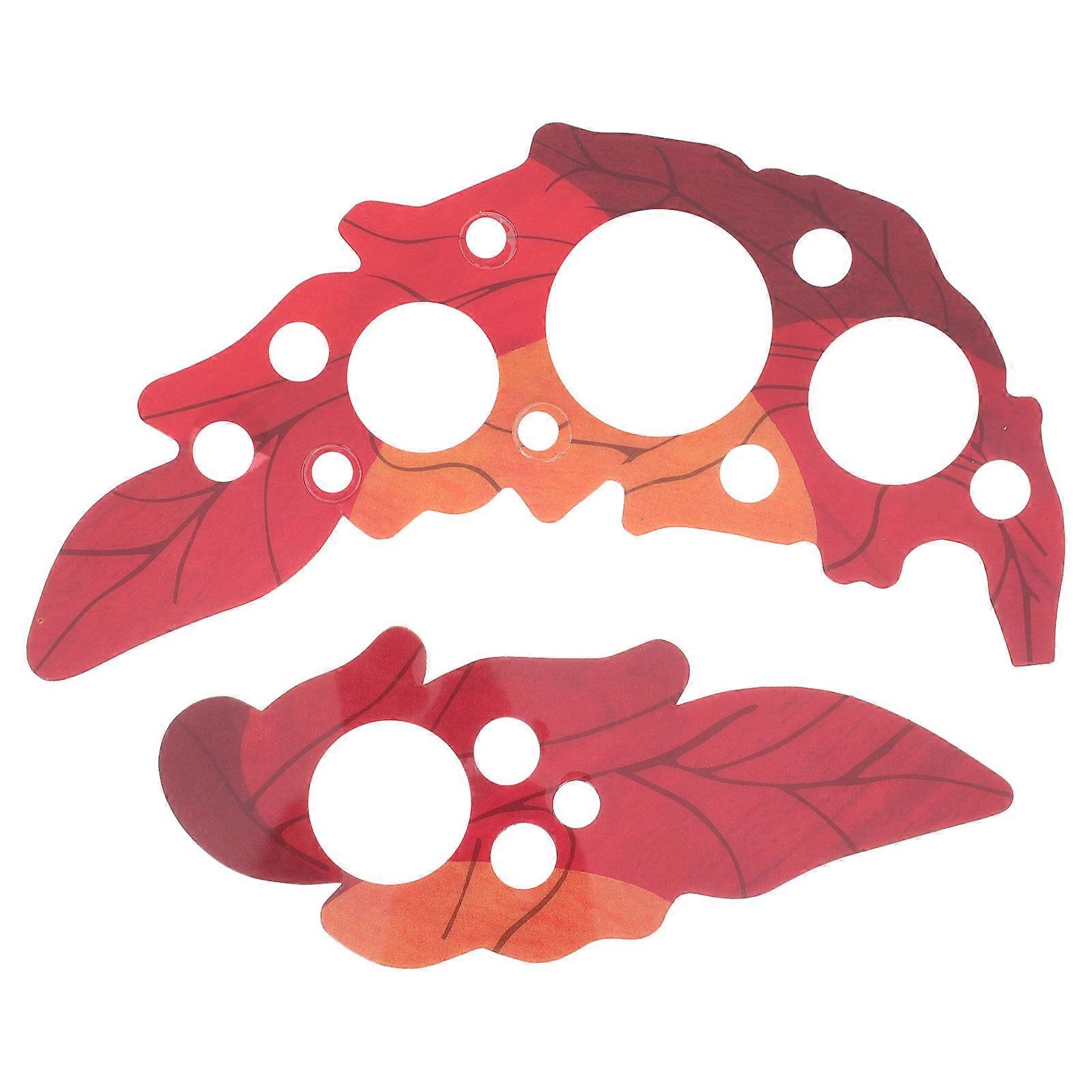 PVC Leaf Shape Guitar Scratch Protection Plate for Acoustic Guitar, Lightweight and Portable, 2pcs Set for Music Lovers and Bands