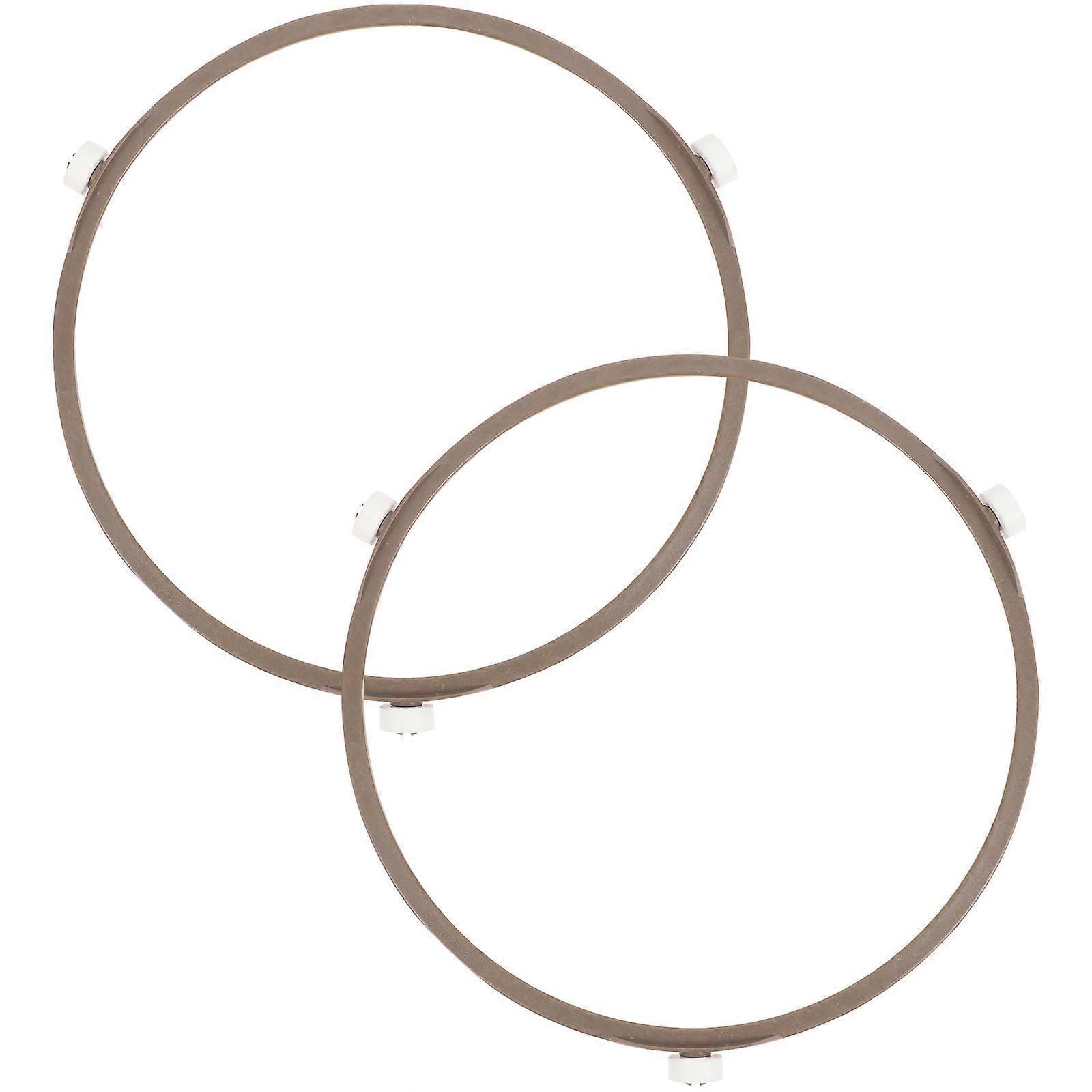 Microwave Turntable Holder Plastic Rotating Roller Support 2Pcs Set