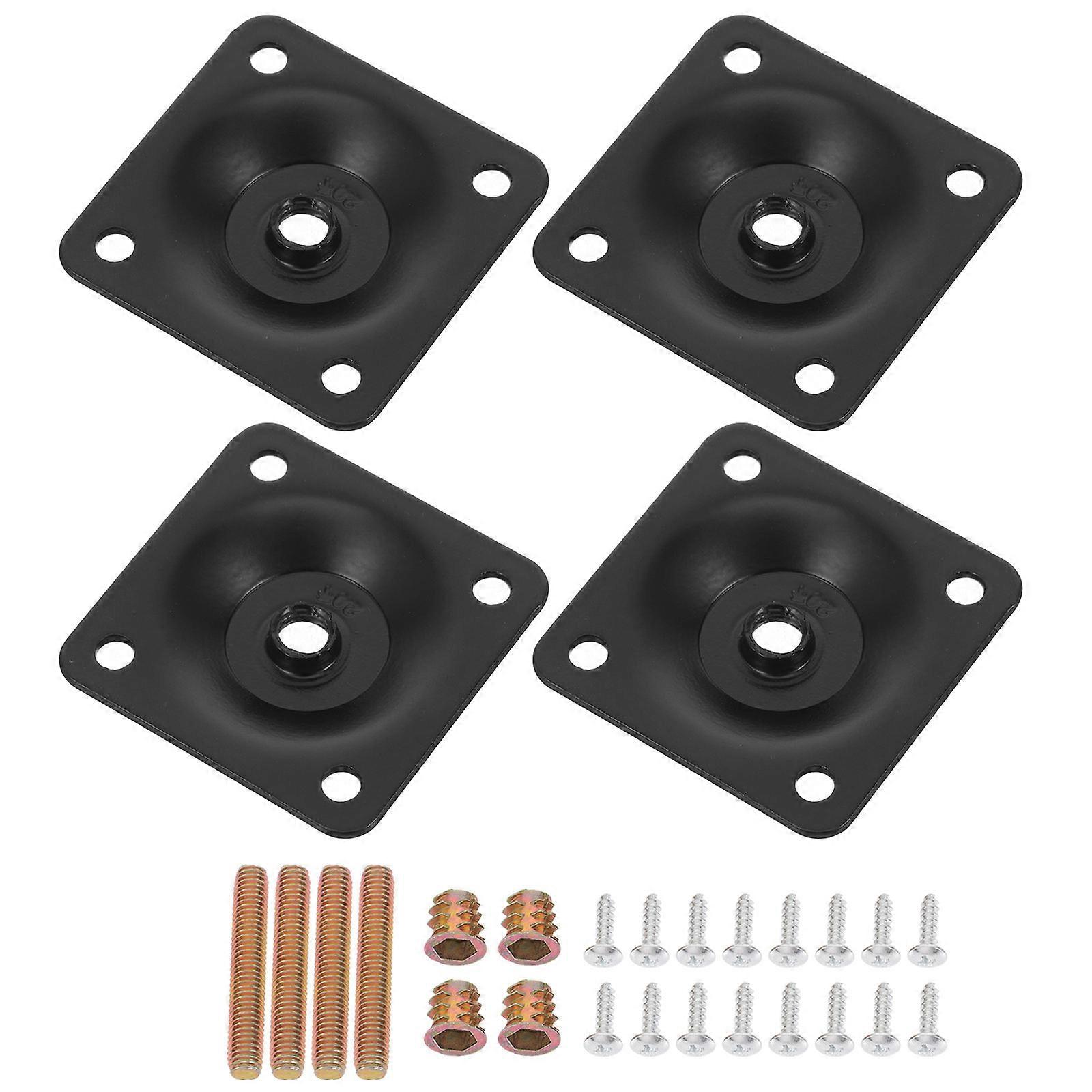 Leg Attachment Plates Furniture Leg Brackets Iron 5.00X5.00X0.50Cm 1Set