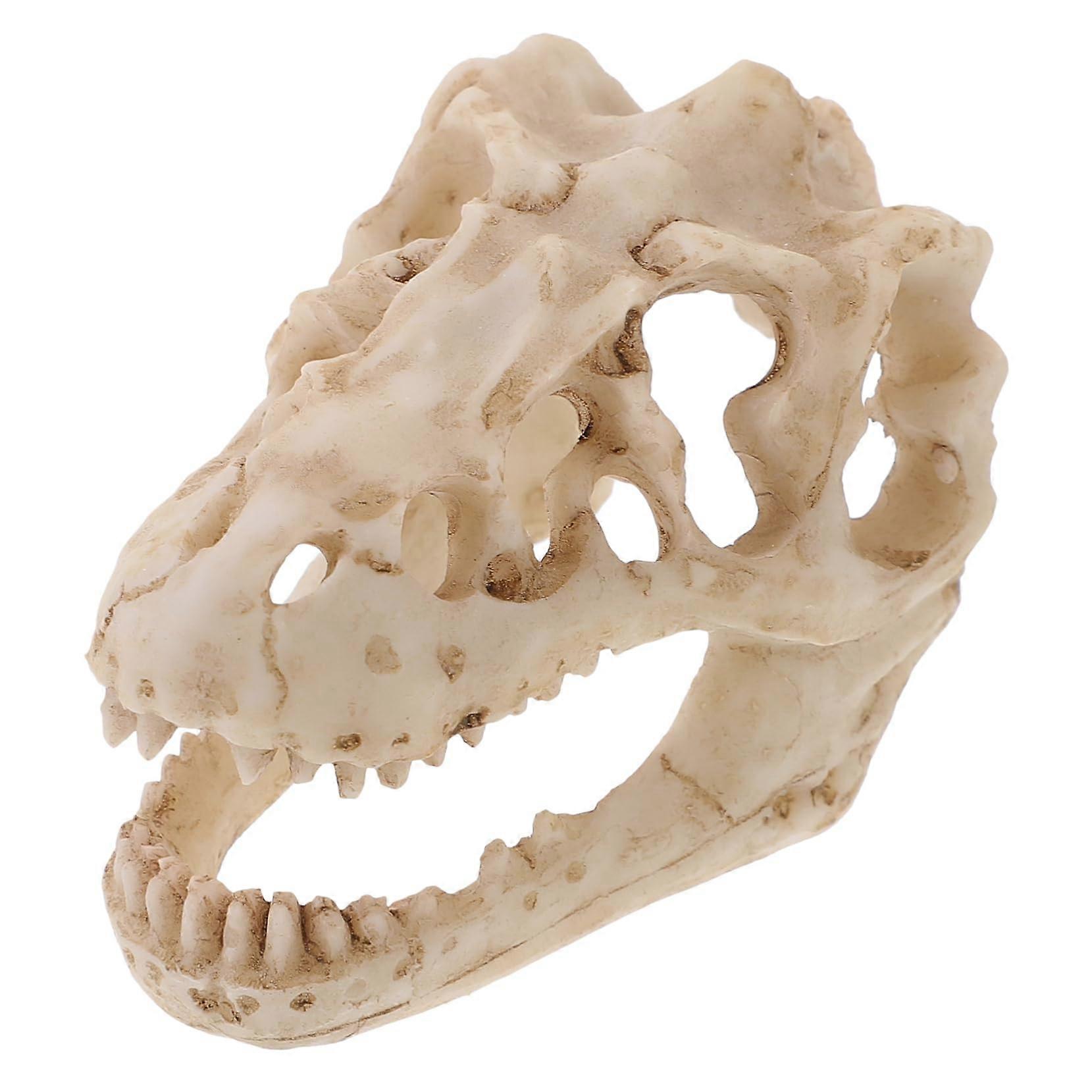 Reptile Dinosaur Skull Model Resin Skeleton Miniature Mask for Party and Bookshelf Decoration 1 Inch