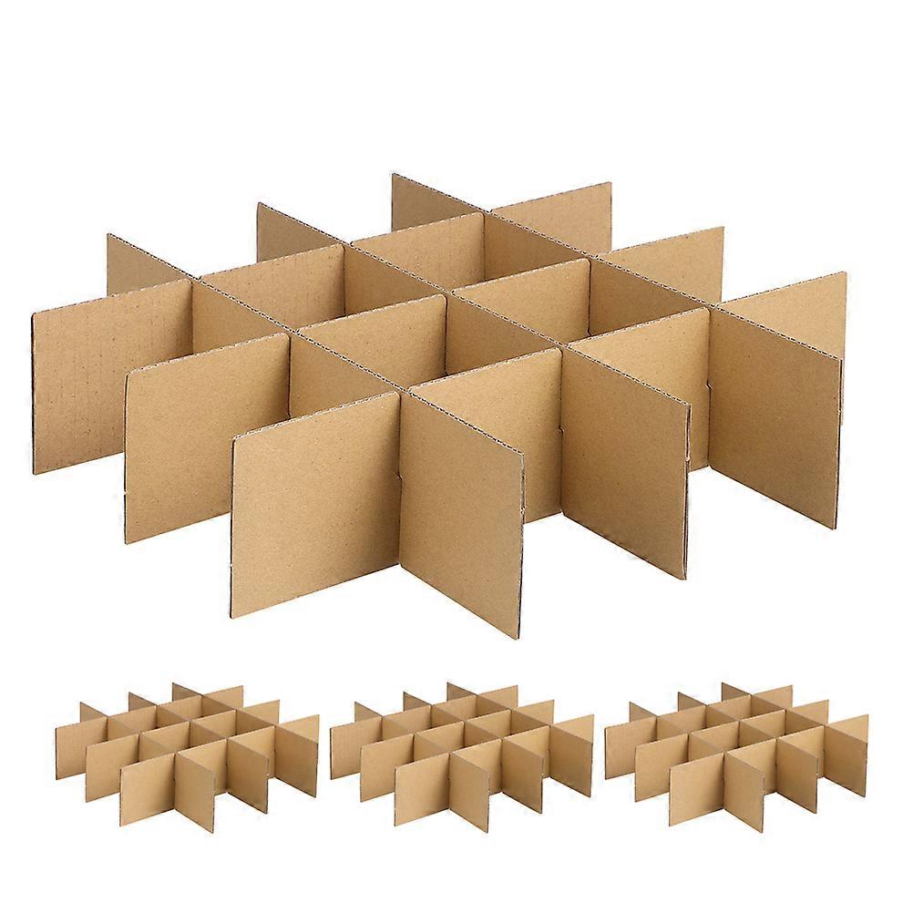 Cardboard Box Inserts and Dividers Corrugated Paper Protection from Damage Household Goods 33.50X33.50X8.00CM 24 Pcs