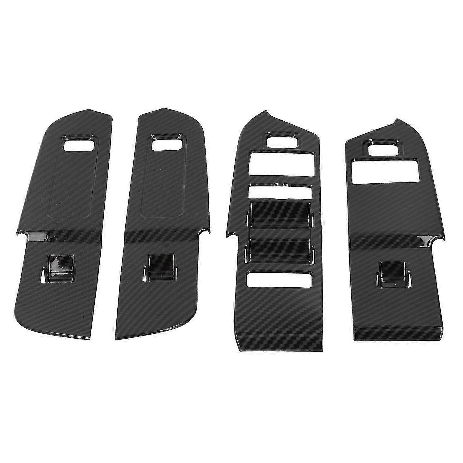 4PCS Window Lift Panel Switch Frame Carbon Fiber Color Replacement for Land Rover Defender 2020 Left SZRH