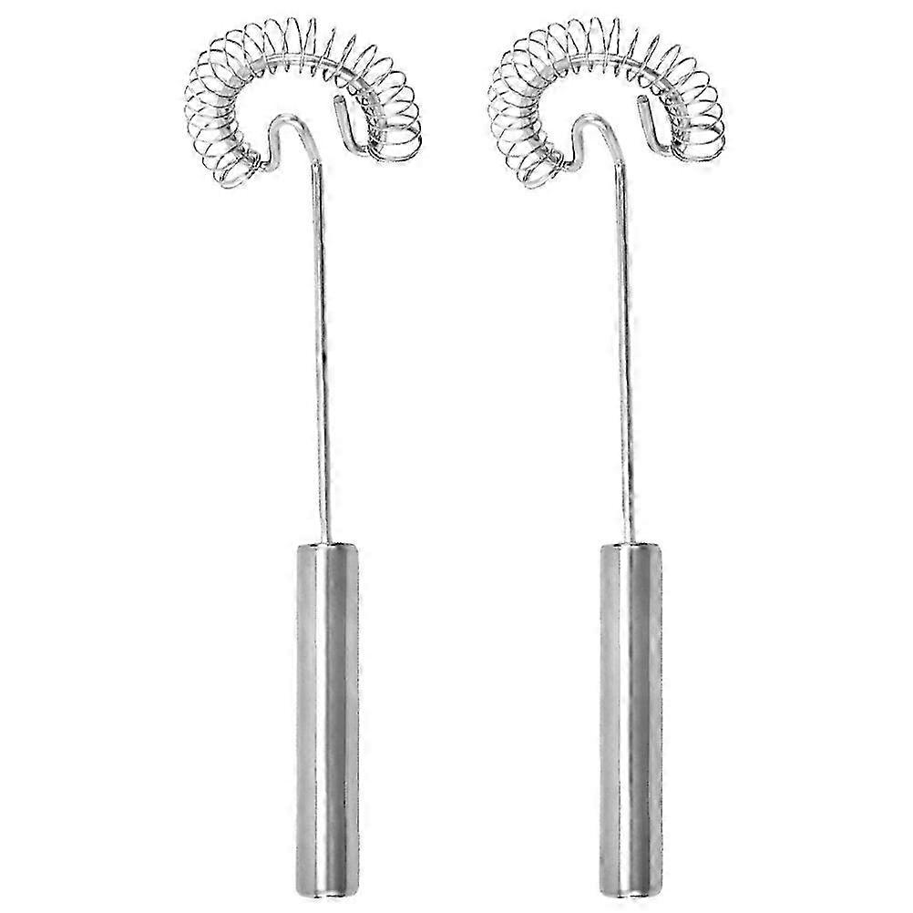 2Pcs Ergonomic Egg Mixer Multi-function Sauce Whisk Manual Beater Kitchen Tool