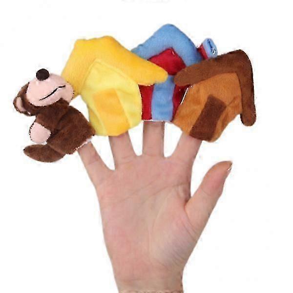 22x8pcs/set the three Little Pigs Finger Puppets Nursery Rhyme/Fairy Tale