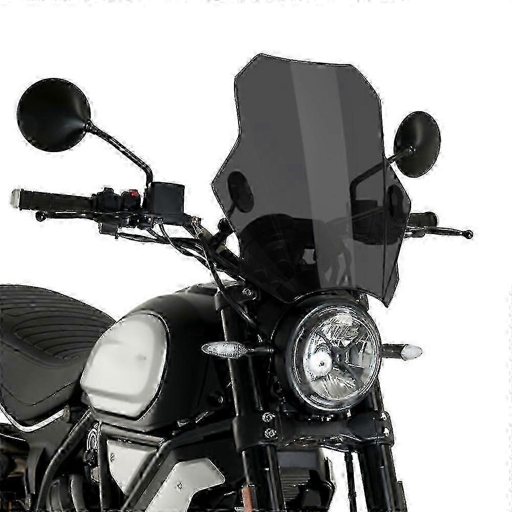 Adjustable motorcycle windshield for Ducati Scrambler