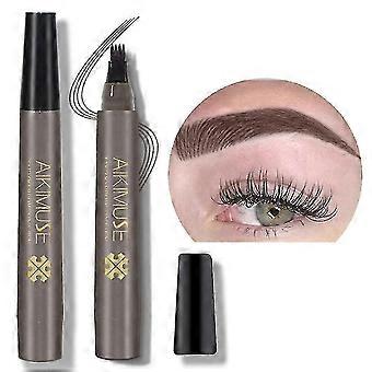 Eyebrow Pen, Waterproof Brow Pencil, Eyebrow Tattoo Pen, Natural Looking, Long Lasting (black Brown)