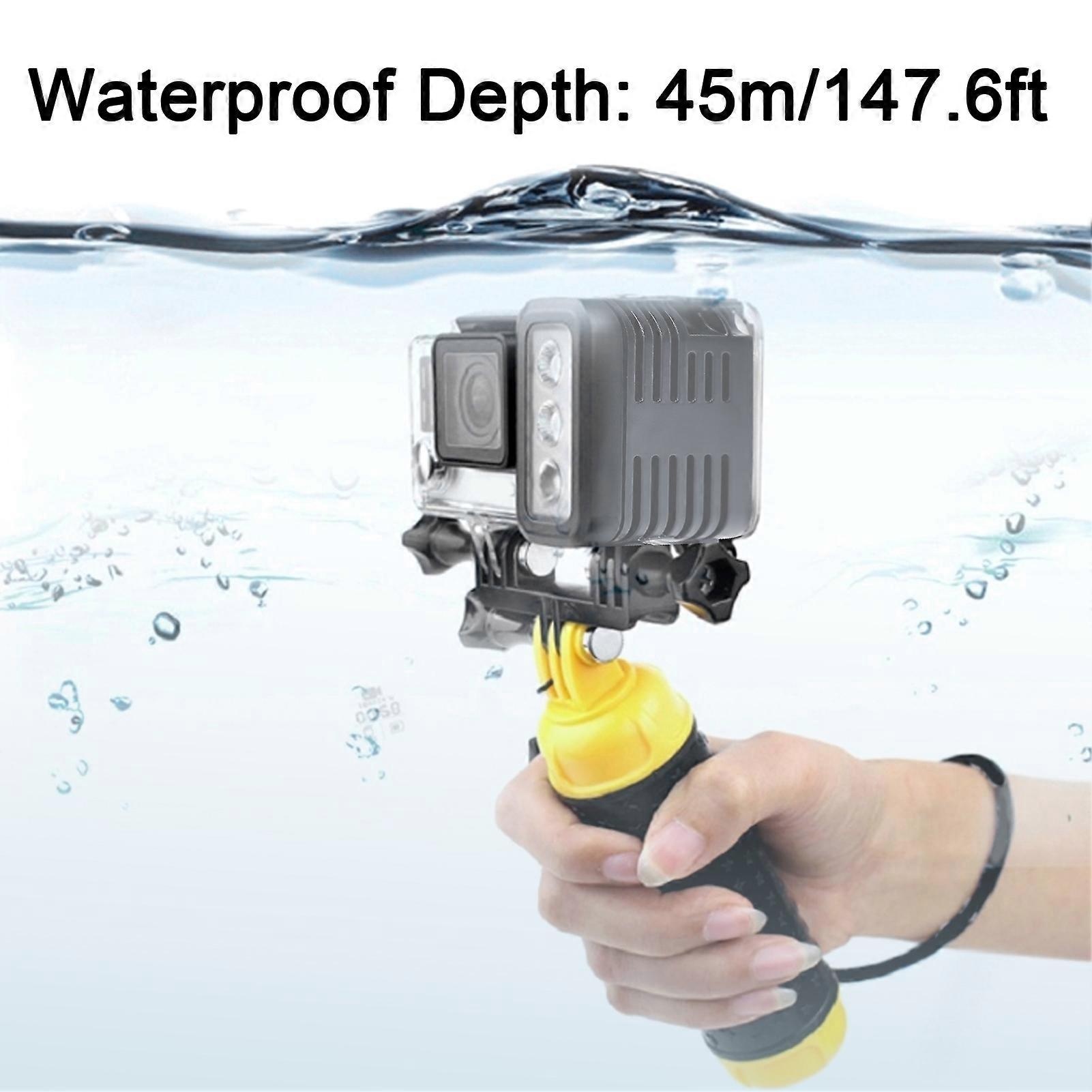 45m Waterproof LED Spotlight for GoPro HERO 4 Motion Camera