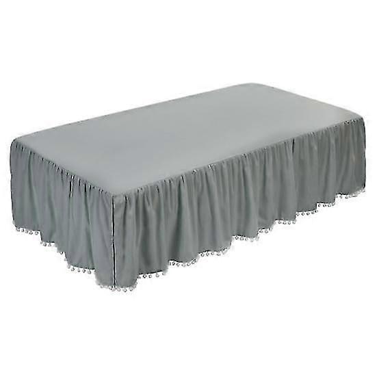 Plysch Boll Ruffled Spjälsäng Kjol Småbarn Justerbar Elastisk Sängkläder Spjälsäng Ruffle Säng Kjol Baby Pojkar Flickor Sängöverdrag