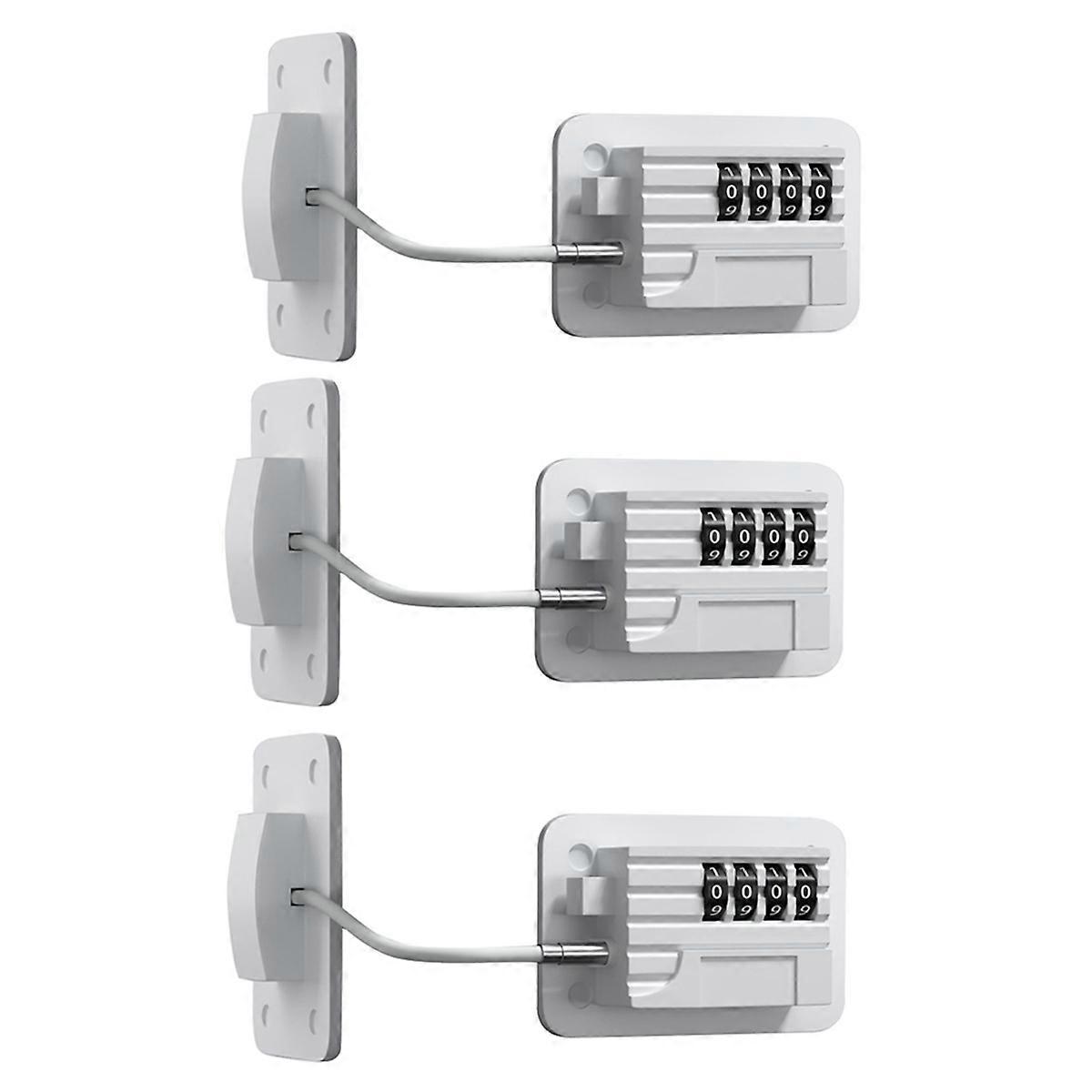 Fridge Lock 4-Digit Combination Lock for Refrigerators, Freezers