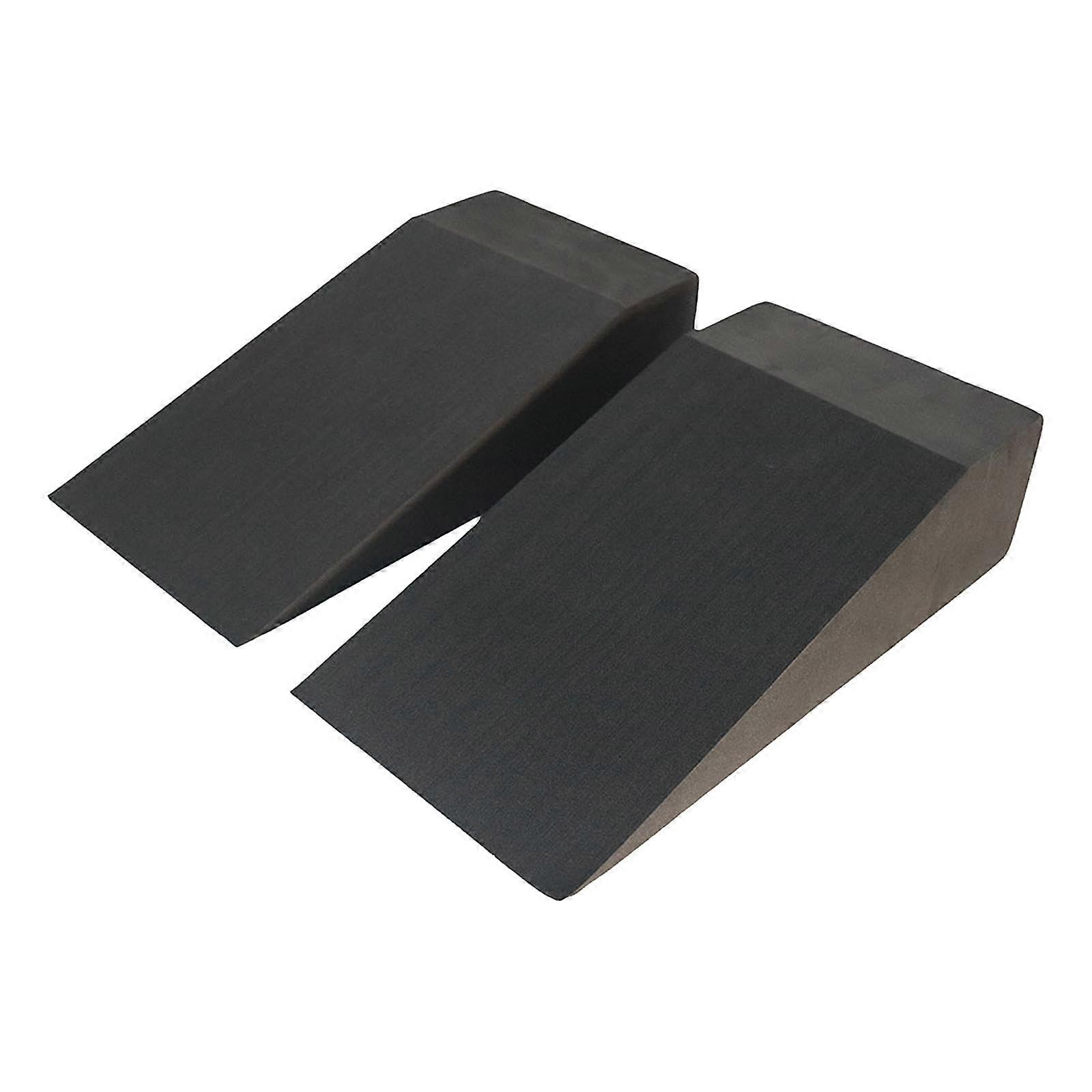 2 Pieces Yoga Blocks Slanted Board Squat Wedge Calf Stretcher Incline Boards for Stretching and Pilates Exercises