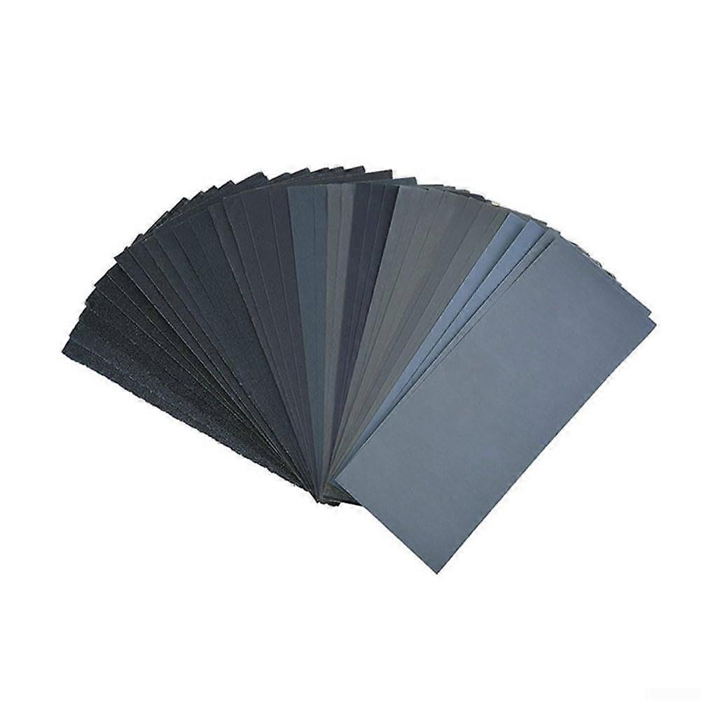 Waterproof Sandpaper Sheets Assorted Pack, 36 Sheets, For Auto Restoration And Woodworking, Varied Grits