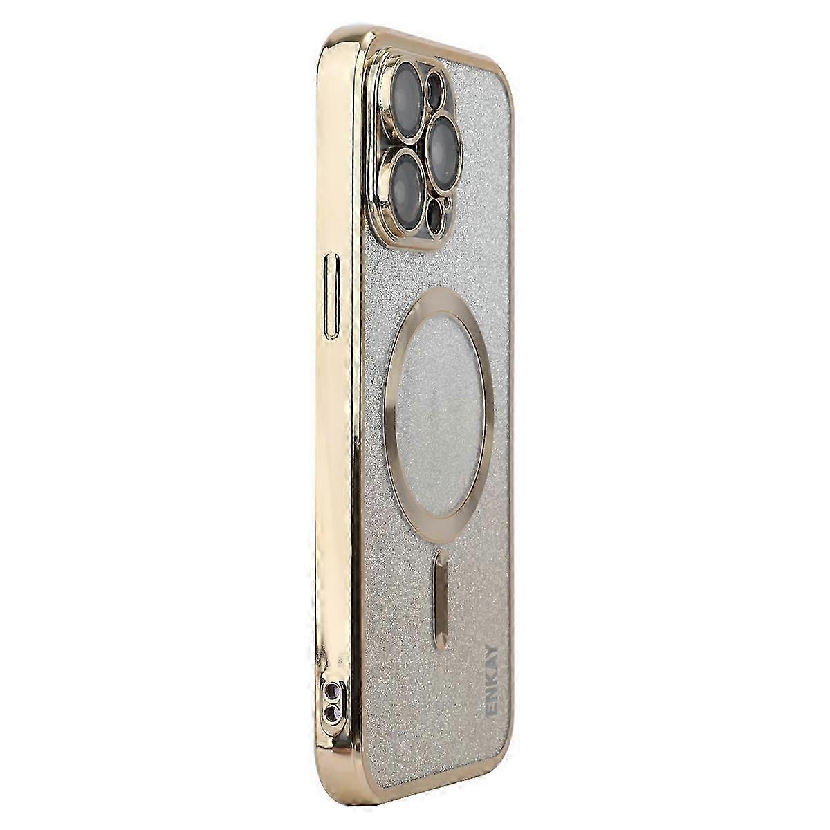 Glitter Paper Magnetic Case Suitable for iPhone 15 Pro Compatible with MagSafe