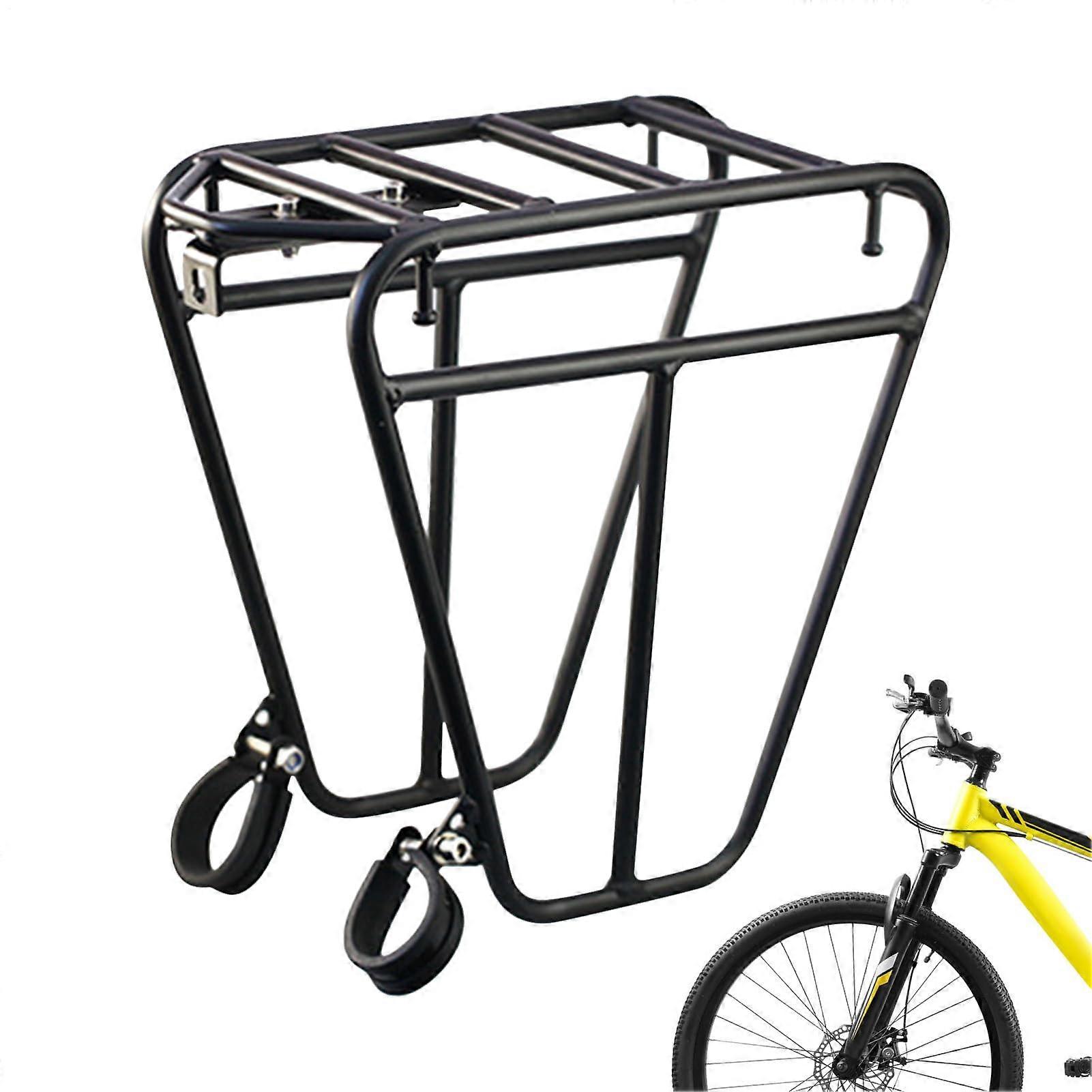 Fahrrad Gepäckträger Vorne 25 Kg Tragfähigkeit Hochwertiger Front-Gepäckträger Für Touren Und Pendeln