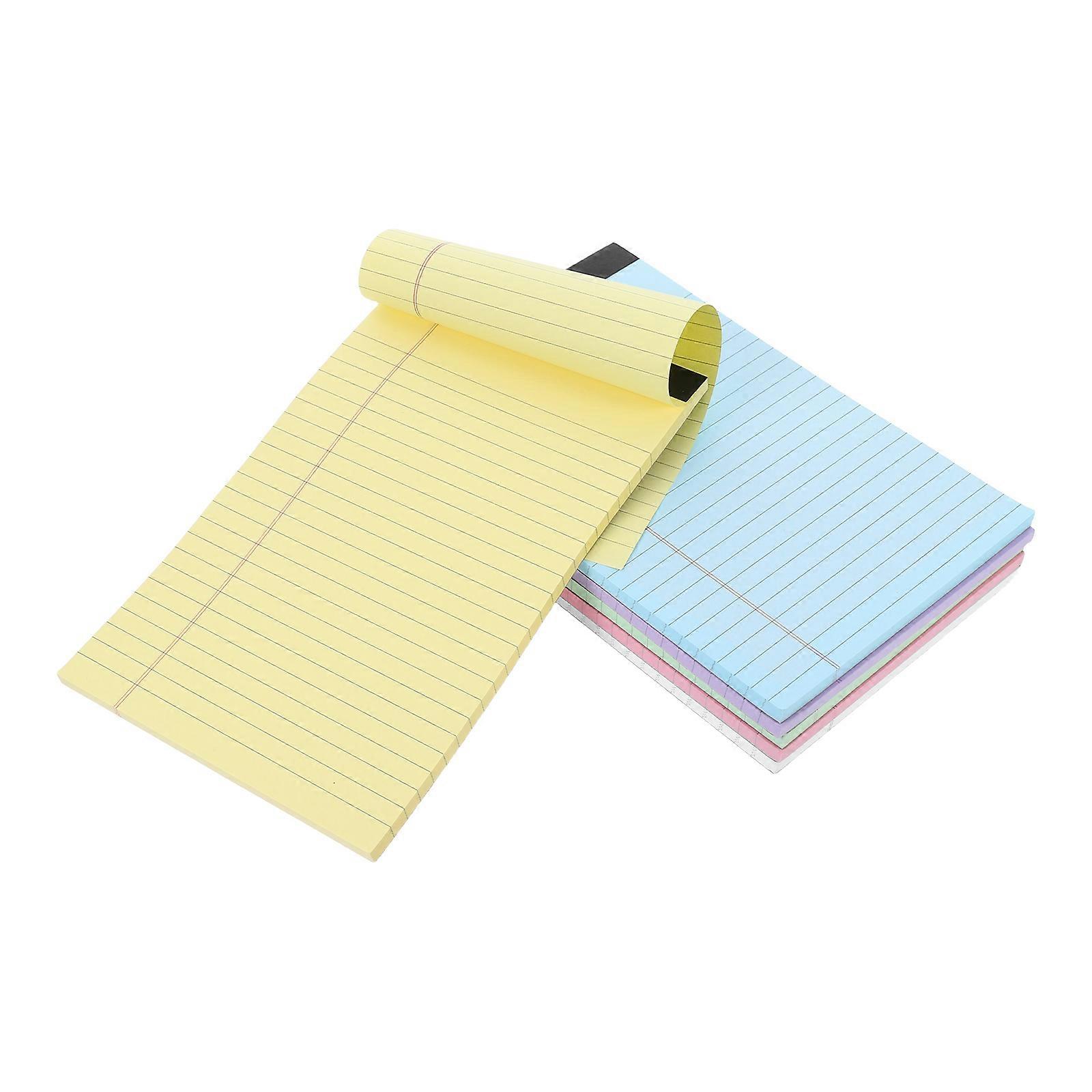 Academic Planner Tear Off Notepads A5 Lined Design Office Work Rectangular Compact Style 6Pcs