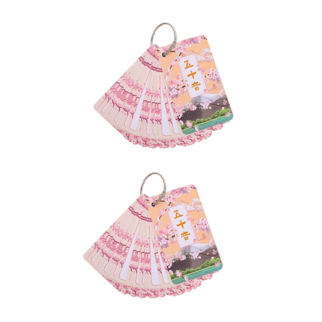 Japanese Flashcards Set - 2 Sets of Educational Cards with Japanese Alphabet, Syllable Cards, and Fast Learning Features