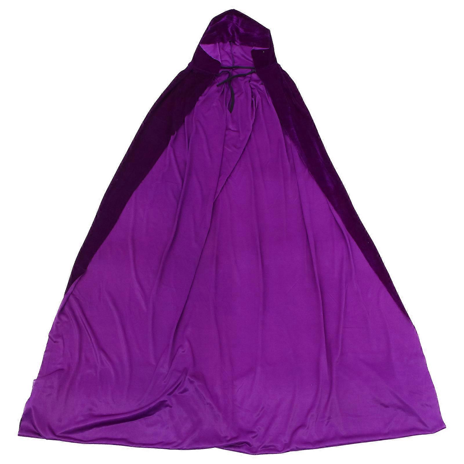 Halloween Umhang Damen Cloak for Adults Party Decoration Velour Fabric 1Set