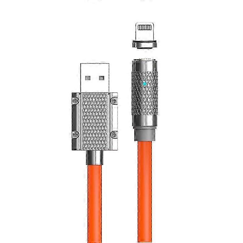 1m USB-A to Lightning 100W Fast Charging Magnetic Data Cable