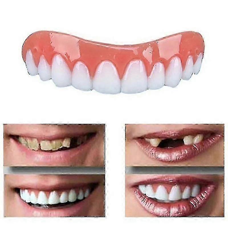 Νέα Snap On Smile Dental Ψεύτικα Δόντια Καλύπτουν Τέλεια Χαμόγελα Veneers Άνεσης και Κατάλληλης Οδοντοστοιχίας Flex Teentrue