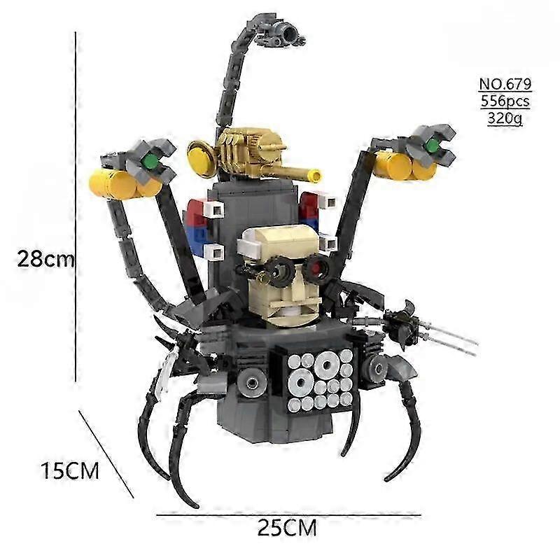 Building Block Toys Inspired by Skibidi Toilet Characters and Titans