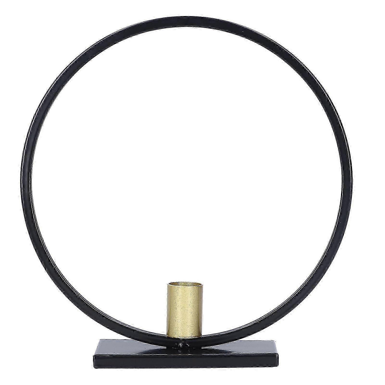 Simple Round Candlestick Family Dinner Decoration Ornaments