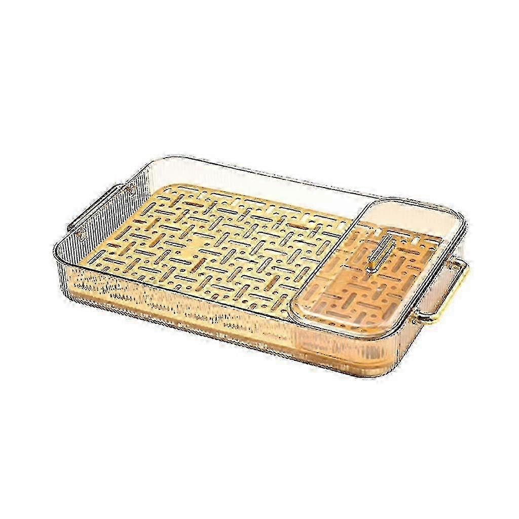 Double Layer Plastic Dish Drainer Kitchen Drain Shelf Sink Plate