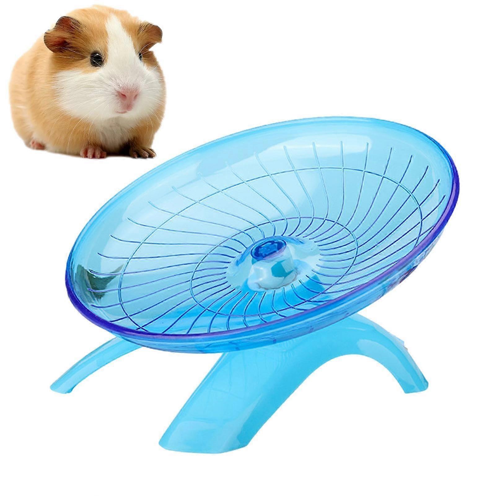 Silent Hamster Exercise Wheel - 7 Inch Acrylic Dwarf Hamster and Gerbil Balance Wheel for Mice, Quiet Running Accessory