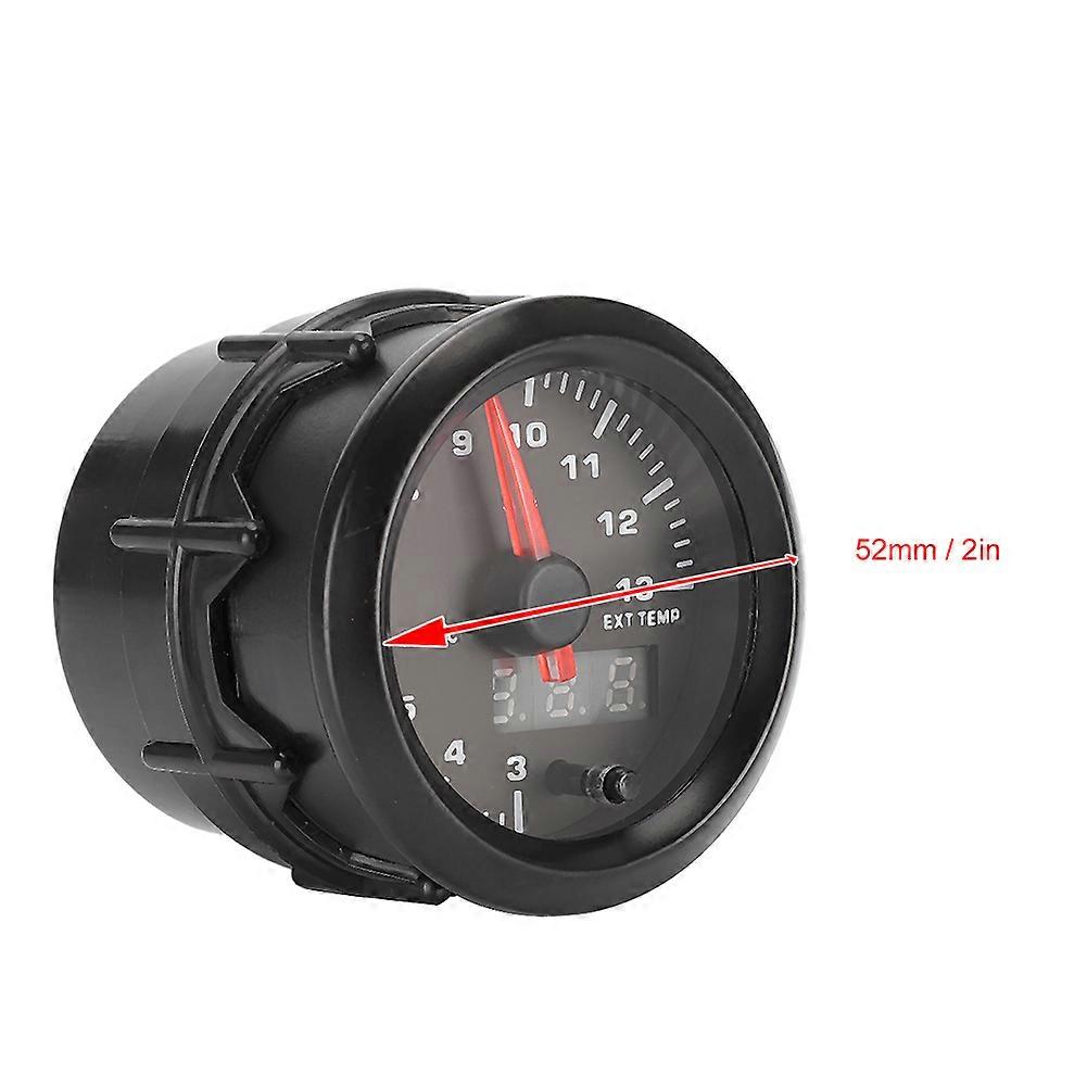 2in 52mm Digital LED EGT Gauge 7-Color Display 300-1300°C